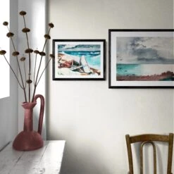 Breaking Storm (Homer) Vintage Sea Painting - Unframed 5 Breaking Storm (Homer) Vintage Sea Painting - Unframed -Beach House Art Breaking Storm Homer Unframed Print Wall Art Beach House Art 1650734084