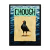 Chough (Sea-bird Print) Modern Coastal Art - Framed -Beach House Art Chough A Coastal Sea bird Framed Art Print Wall Art Beach House Art 1650735044