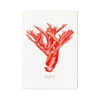 Coral Print | Red Coral Painting No 4 - Unframed