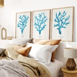 Coral Wall Art | Sea Blue Coral Painting | Specimen 1 - Unframed 4 Coral Wall Art | Sea Blue Coral Painting | Specimen 1 - Unframed -Beach House Art CoralS1 2 3 fb87de87 bf36 42c3 a7a0 6781c6da69fb