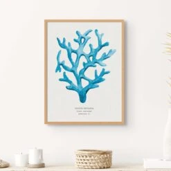 Coral Wall Art | Sea Blue Coral Painting | Specimen 2 - Unframed 4 Coral Wall Art | Sea Blue Coral Painting | Specimen 2 - Unframed -Beach House Art CoralS2 4e5d6909 8016 4f1f 85cc 13116dcd97c6
