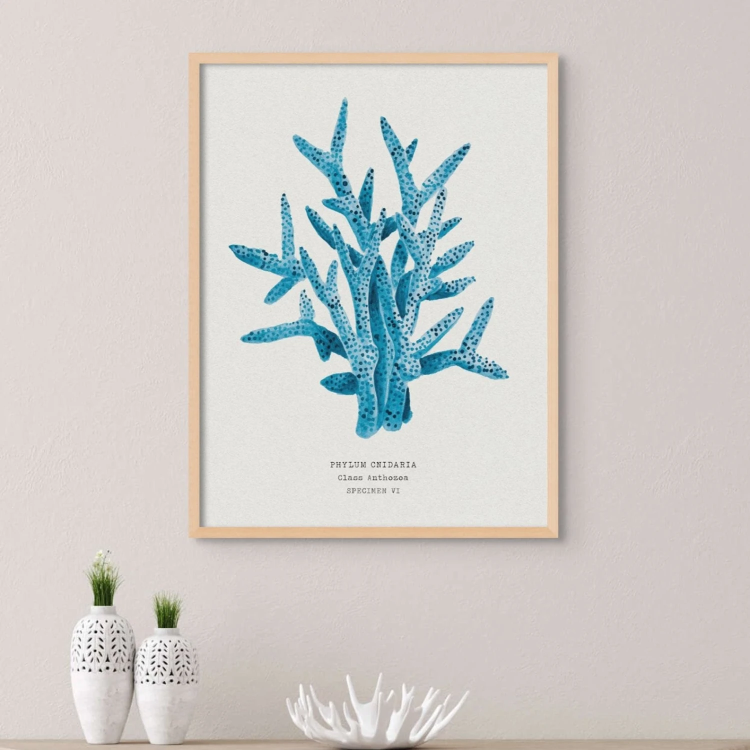 Coral Wall Art | Sea Blue Coral Painting | Specimen 6 - Unframed Coral Wall Art | Sea Blue Coral Painting | Specimen 6 - Unframed -Beach House Art CoralS6 107ab15a 41af 41ac b50a e706daeeeea9