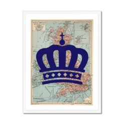"The Crown" King's Coronation Special Edition (United Kingdom Map) Vintage Map Art - Framed 4 "The Crown" King's Coronation Special Edition (United Kingdom Map) Vintage Map Art - Framed -Beach House Art Crown Framed Print Home Garden Decor Artwork Posters Prints Visual Artwork Beach House Art 1653997438