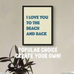 Personalised Quote Art | Cruise Type | Pink - Unframed -Beach House Art Cruisefinals 04 d940c3cc 0f1f 48ff aae4 108476cb2a45