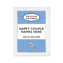 Name Print | Custom Name Print | Engagement Print | Cornish Blue - No Frame