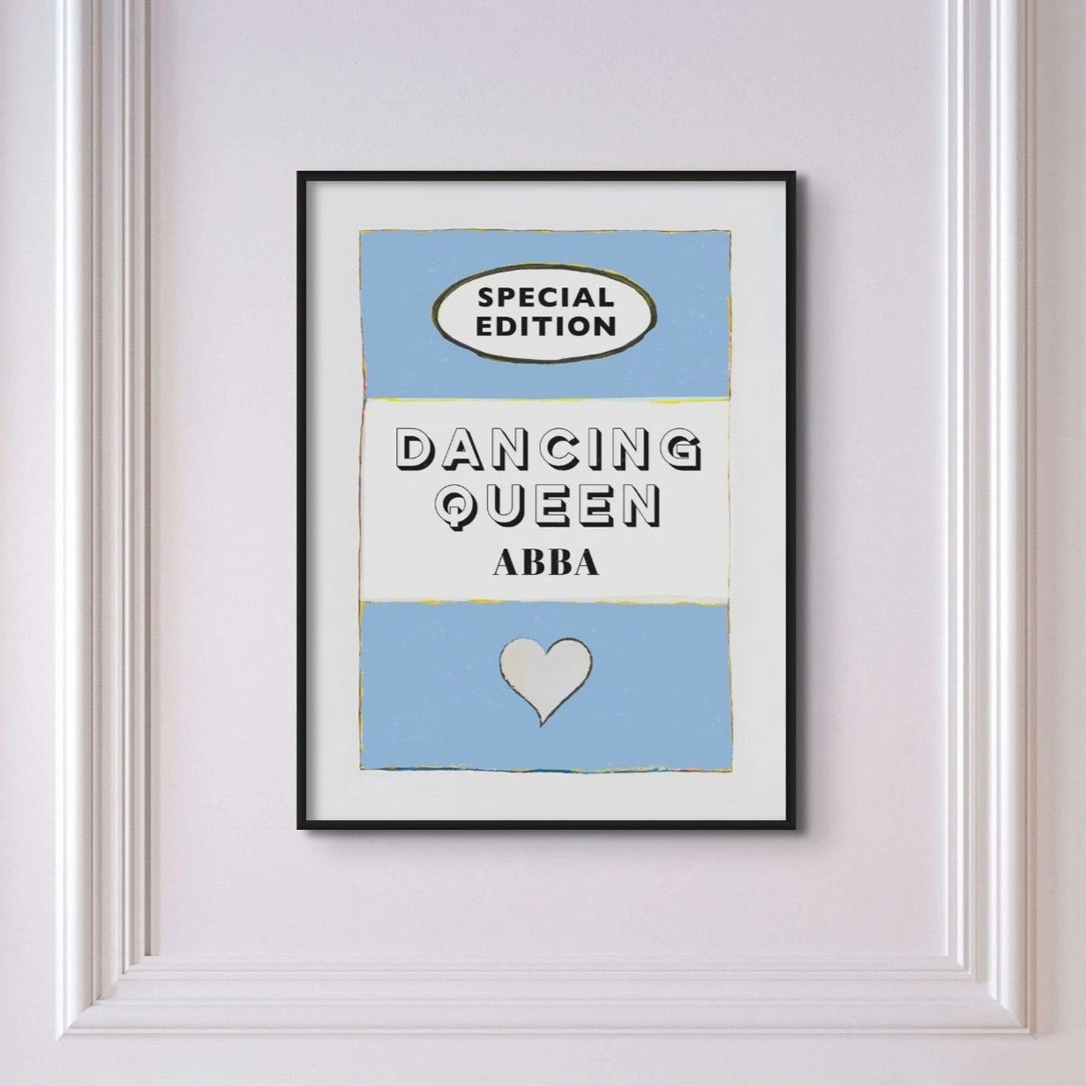 Dancing Queen Quote on Vintage Style Book Cover Print - Unframed Dancing Queen Quote On Vintage Style Book Cover Print - Unframed -Beach House Art DQBlueSQ