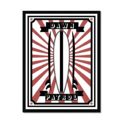 Dawn Patrol (Graphic Wall Art) - Framed