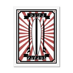 Dawn Patrol (Graphic Wall Art) - Framed 5 Dawn Patrol (Graphic Wall Art) - Framed -Beach House Art Dawn Patrol Framed Wall Art Beach House Art 1650732941