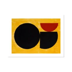 Deco Rockpool Retro Modern Coastal Art Print - Unframed