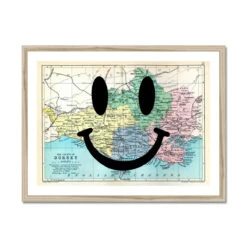 Dorset Makes Me Happy (Dorset Map) Vintage Map Art - Framed -Beach House Art Dorset Makes Me Happy Dorset Map Framed Wall art Beach House Art 1650738381