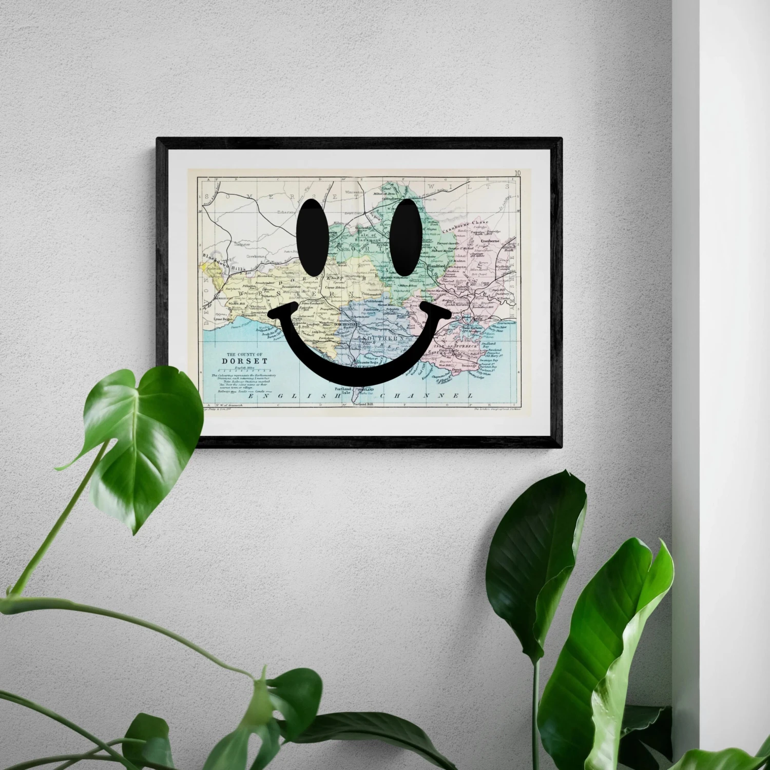 Dorset Makes Me Happy (Dorset Map) Vintage Map Art - Framed -Beach House Art Dorset Makes Me Happy Dorset Map Vintage Map Art Framed Posters Prints Visual Artwork Beach House Art 1652967964 scaled