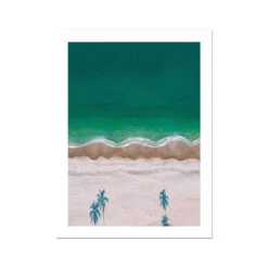 Happy Beach Photography Print | Aerial Beach Photography | Beach Art - Unframed