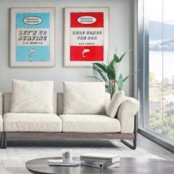 Here Comes The Sun (Vintage Book Art) - Unframed -Beach House Art Here Comes The Sun Unframed Print Wall Art Beach House Art 1650732581