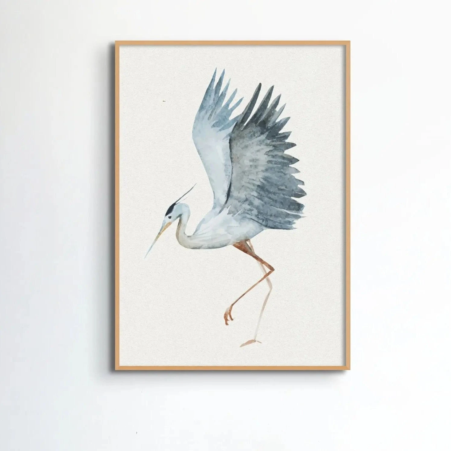 Heron Dancing Print | Vintage Bird Art - Framed -Beach House Art Heron Dancing Print Vintage Bird Art Framed Home Garden Decor Artwork Posters Prints Visual Artwork Beach House Art 1678297645