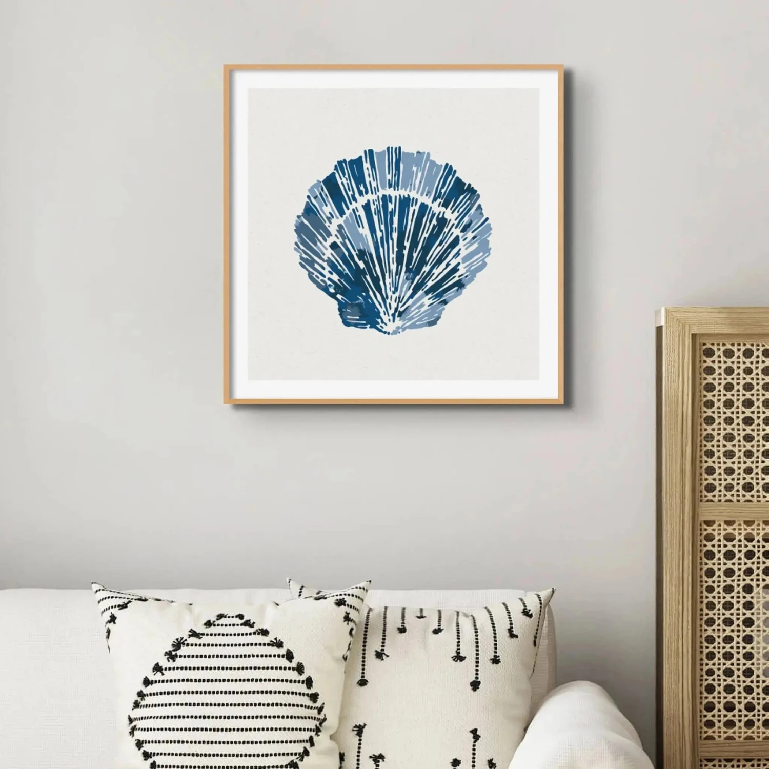 Indigo Scallop Shell Art Print | Watercolour Shell Art - Unframed Indigo Scallop Shell Art Print | Watercolour Shell Art - Unframed -Beach House Art Indigo Scallop Shell Art Print Watercolour Shell Art Unframed Home Garden Decor Artwork Posters Prints Visual Artwork Beach House Art 1679930057