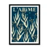 L'Abime: Abstract Ocean Depths Print | Graphic Wall Art | Coastal-Inspired Decor - Framed -Beach House Art L Abime Framed Print Wall Art Beach House Art 1650734893