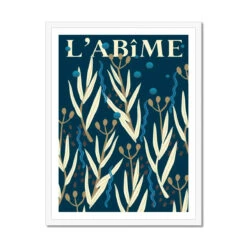 L'Abime: Abstract Ocean Depths Print | Graphic Wall Art | Coastal-Inspired Decor - Framed 5 L'Abime: Abstract Ocean Depths Print | Graphic Wall Art | Coastal-Inspired Decor - Framed -Beach House Art L Abime Framed Print Wall Art Beach House Art 1650734905