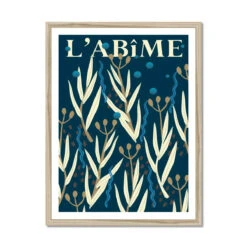 L'Abime: Abstract Ocean Depths Print | Graphic Wall Art | Coastal-Inspired Decor - Framed 6 L'Abime: Abstract Ocean Depths Print | Graphic Wall Art | Coastal-Inspired Decor - Framed -Beach House Art L Abime Framed Print Wall Art Beach House Art 1650734908