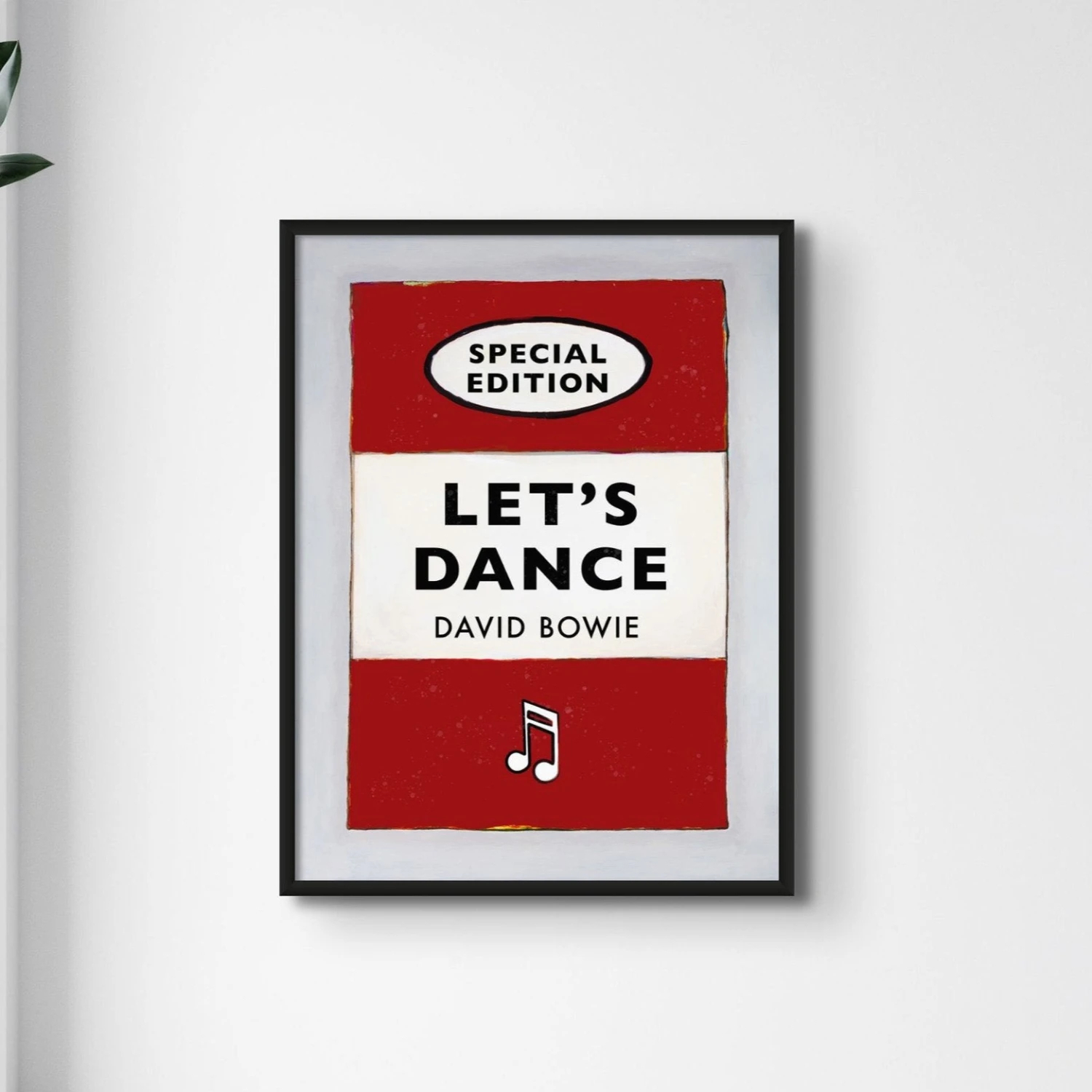 Let's Dance Quote on Vintage Style Book Cover Print in Red - Framed Let's Dance Quote On Vintage Style Book Cover Print In Red - Framed -Beach House Art LDredSQ