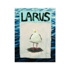 Larus Seagull (Sea-Bird Print) Modern Coastal Art - Unframed