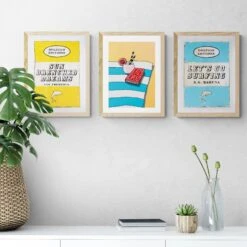 Lazy Dayz: Colourful Coastal Art - Unframed 4 Lazy Dayz: Colourful Coastal Art - Unframed -Beach House Art Lazy Dayz Unframed Print Wall Art Beach House Art 1650736018