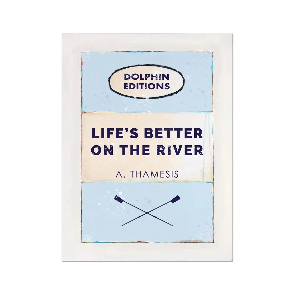 Life's Better on the River (Vintage Book Art) - Unframed Life's Better On The River (Vintage Book Art) - Unframed -Beach House Art Life s Better on the River Vintage Book Art Fine Art Print Fine art Beach House Art 1655989644