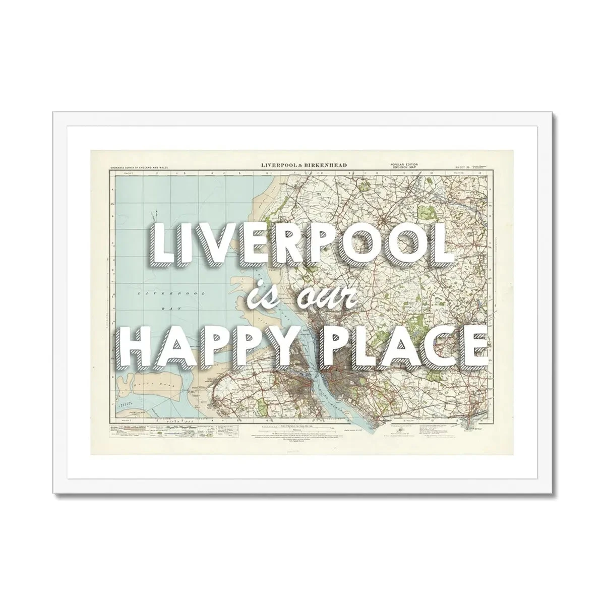 Liverpool is our Happy Place quote on Vintage Map Print of Liverpool - Framed Liverpool Is Our Happy Place Quote On Vintage Map Print Of Liverpool - Framed -Beach House Art Liverpool is our Happy Place Vintage Map Art Liverpool Framed Print Fine art Beach House Art 1670070255