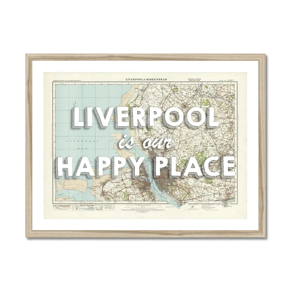 Liverpool is our Happy Place quote on Vintage Map Print of Liverpool - Framed Liverpool Is Our Happy Place Quote On Vintage Map Print Of Liverpool - Framed -Beach House Art Liverpool is our Happy Place Vintage Map Art Liverpool Framed Print Fine art Beach House Art 1670070258