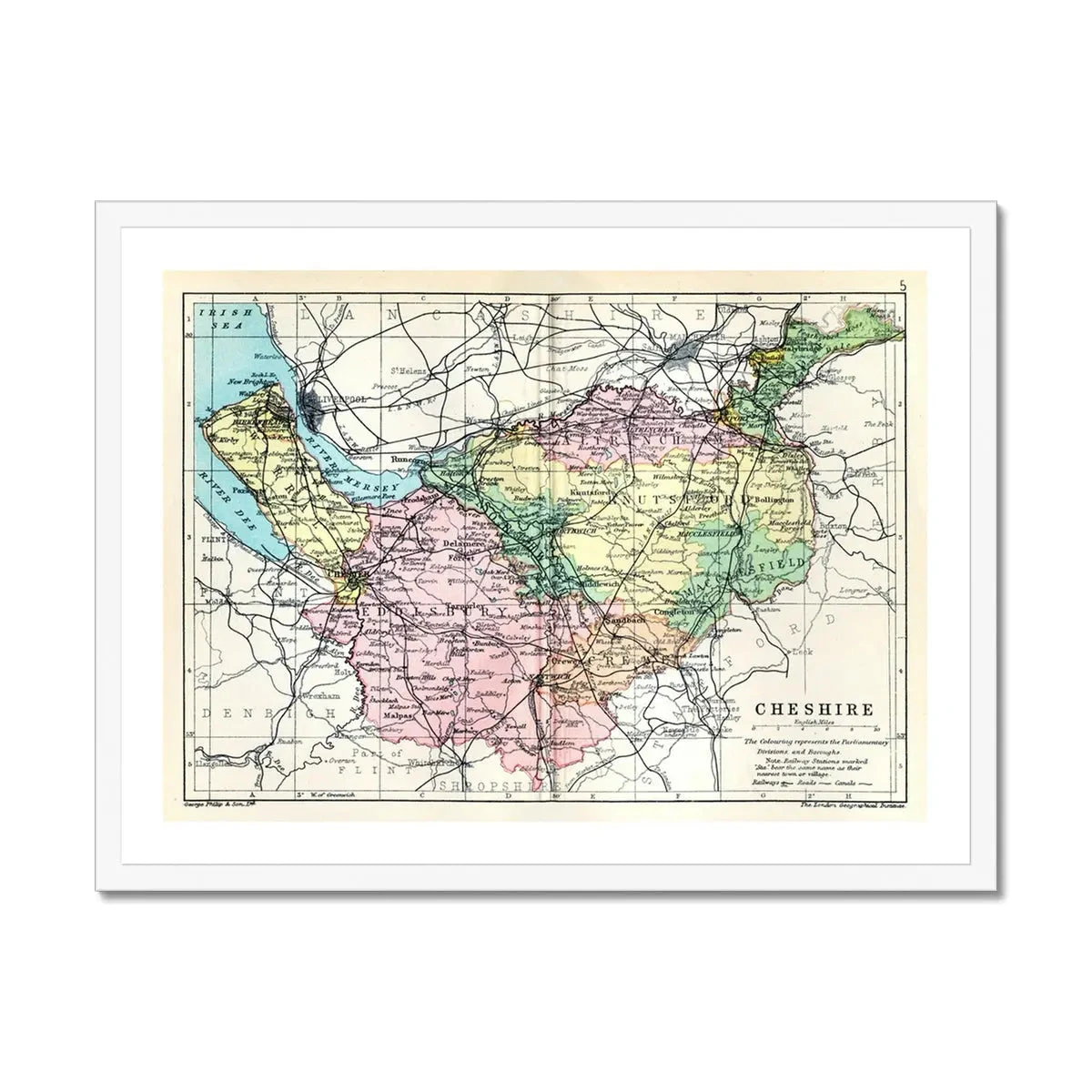 Map Print of Cheshire | Vintage Map of Cheshire Print - Framed Map Print Of Cheshire | Vintage Map Of Cheshire Print - Framed -Beach House Art Map of Cheshire Print Vintage Map of Cheshire Print Framed Print Fine art Beach House Art 1671106048