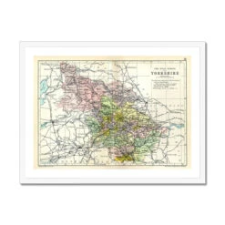 Map Print Of West Riding | Vintage Map Of West Yorkshire Print - Framed 4 Map Print Of West Riding | Vintage Map Of West Yorkshire Print - Framed -Beach House Art Map of West Riding Print Vintage Map of Yorkshire Print Framed Print Fine art Beach House Art 1671103812
