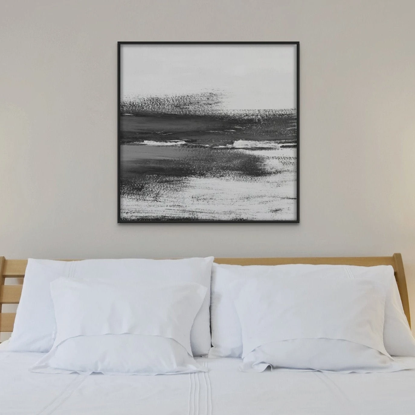 Monochrome Coast Painting | Black & White Beach Painting - Framed Canvas Monochrome Coast Painting | Black & White Beach Painting - Framed Canvas -Beach House Art MonochromeCoast 756b2cd5 f8b1 4181 8043 bd62b9275271