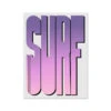 Neon Pink Surf: Typography Art - Unframed -Beach House Art Neon Pink Surf Unframed Print Wall Art Beach House Art 1650732939
