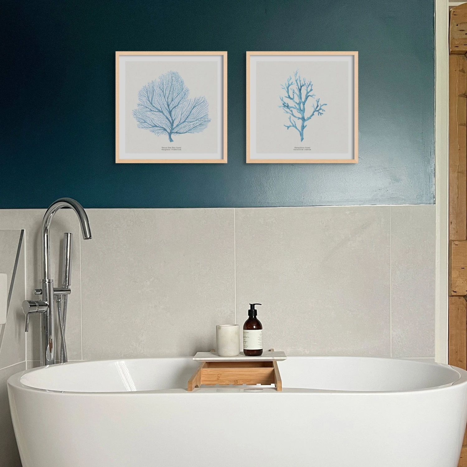 Coral Art | Fan Coral Painting - Unframed Coral Art | Fan Coral Painting - Unframed -Beach House Art