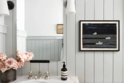 Night Fleet Print | Modern Seascape Painting - Unframed -Beach House Art Night Fleet Modern Coastal Art Unframed Home Garden Decor Artwork Posters Prints Visual Artwork Beach House Art 1661273484