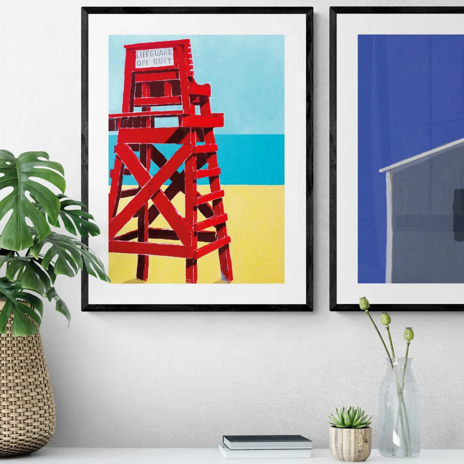 Off Duty Painting - Framed Off Duty Painting - Framed -Beach House Art Off Duty Framed Print Wall Art Beach House Art 1650734489