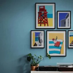 Off Duty Painting - Framed 5 Off Duty Painting - Framed -Beach House Art Off Duty Framed Print Wall Art Beach House Art 1650734497