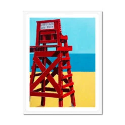 Off Duty Painting - Framed 6 Off Duty Painting - Framed -Beach House Art Off Duty Framed Print Wall Art Beach House Art 1650734500