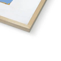 Our Happy Place Quote Print On Vintage Style Book Cover In Blue - Framed -Beach House Art Our Happy Place Cornish Blue Vintage Book Cover Art Print Framed Print Fine art Beach House Art 1678646741