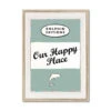 Our Happy Place Quote Print On Vintage Style Book Cover In Green - Framed -Beach House Art Our Happy Place Sage Vintage Book Cover Art Print Framed Print Fine art Beach House Art 1678646808