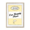Our Happy Place Quote Print On Vintage Style Book Cover In Yellow - Framed -Beach House Art Our Happy Place Yellow Vintage Book Cover Art Print Framed Print Fine art Beach House Art 1678646673
