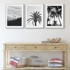 Palm Tree Lookout Black & White Palm Photography Print - Framed 6 Palm Tree Lookout Black & White Palm Photography Print - Framed -Beach House Art Palm Lookout Black White Photography Framed Home Garden Decor Artwork Posters Prints Visual Artwork Beach House Art 1664008648