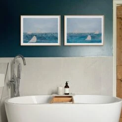 Paper Sails No 1 Sailing Painting | Mixed Media Seascape Wall Art - Unframed -Beach House Art PaperSails ModernMixedMediaWallArt 8fd69ef2 4afe 4cdd 89f1 5338b8555028