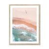 Pastel Beach Break Photography Print | Aerial Beach Photography - Framed -Beach House Art Pastel Shore Photography Framed Print Fine art Beach House Art 1659373432