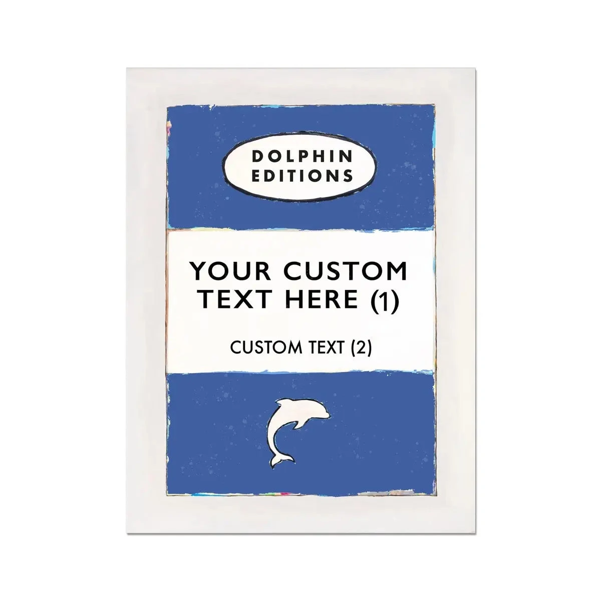 Your Personalised Quote on Vintage Style Book Cover Print | Custom Print | Sailor Blue - No Frame Your Personalised Quote On Vintage Style Book Cover Print | Custom Print | Sailor Blue - No Frame -Beach House Art Personalised Book Cover Art Custom Book Print Sailor Blue Fine Art Print Fine art Beach House Art 1668857059