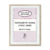 Your Custom Song Lyric On Vintage Style Book Cover Print | Custom Song Lyric Print| Pink - Framed -Beach House Art Personalised Book Cover Art Custom Song Lyric Print Pink Framed Print Fine art Beach House Art 1668856023