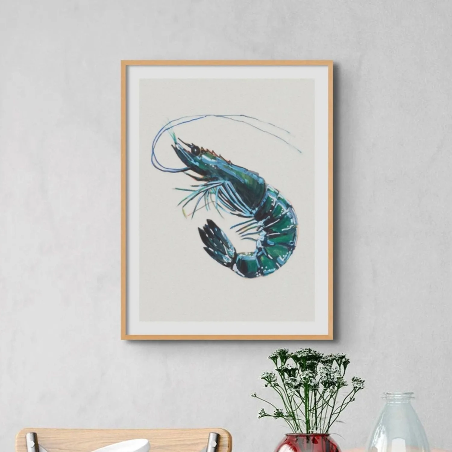 Prawn Painting Print | Watercolour Shellfish Art - Unframed Prawn Painting Print | Watercolour Shellfish Art - Unframed -Beach House Art Prawn Painting Print Watercolour Shellfish Art Unframed Home Garden Decor Artwork Posters Prints Visual Artwork Beach House Art 1677848169