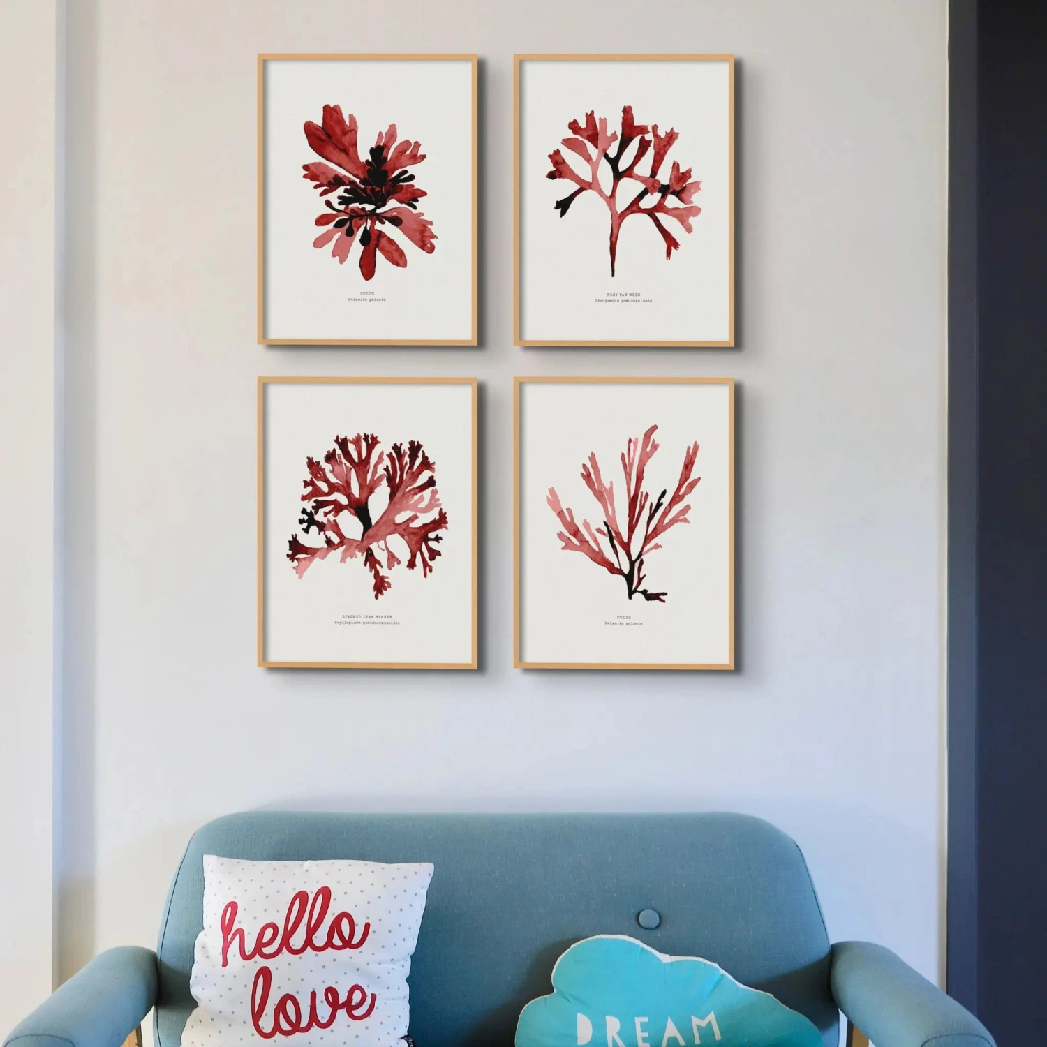 Watercolour Seaweed Print Wall Art (Dulse) - Unframed -Beach House Art Red Seaweed Print Wall Art Dulse Unframed Home Garden Decor Artwork Posters Prints Visual Artwork Beach House Art 1680098108 c49ace1b c7ba 4a9e 8ff7 1f72550aaca1