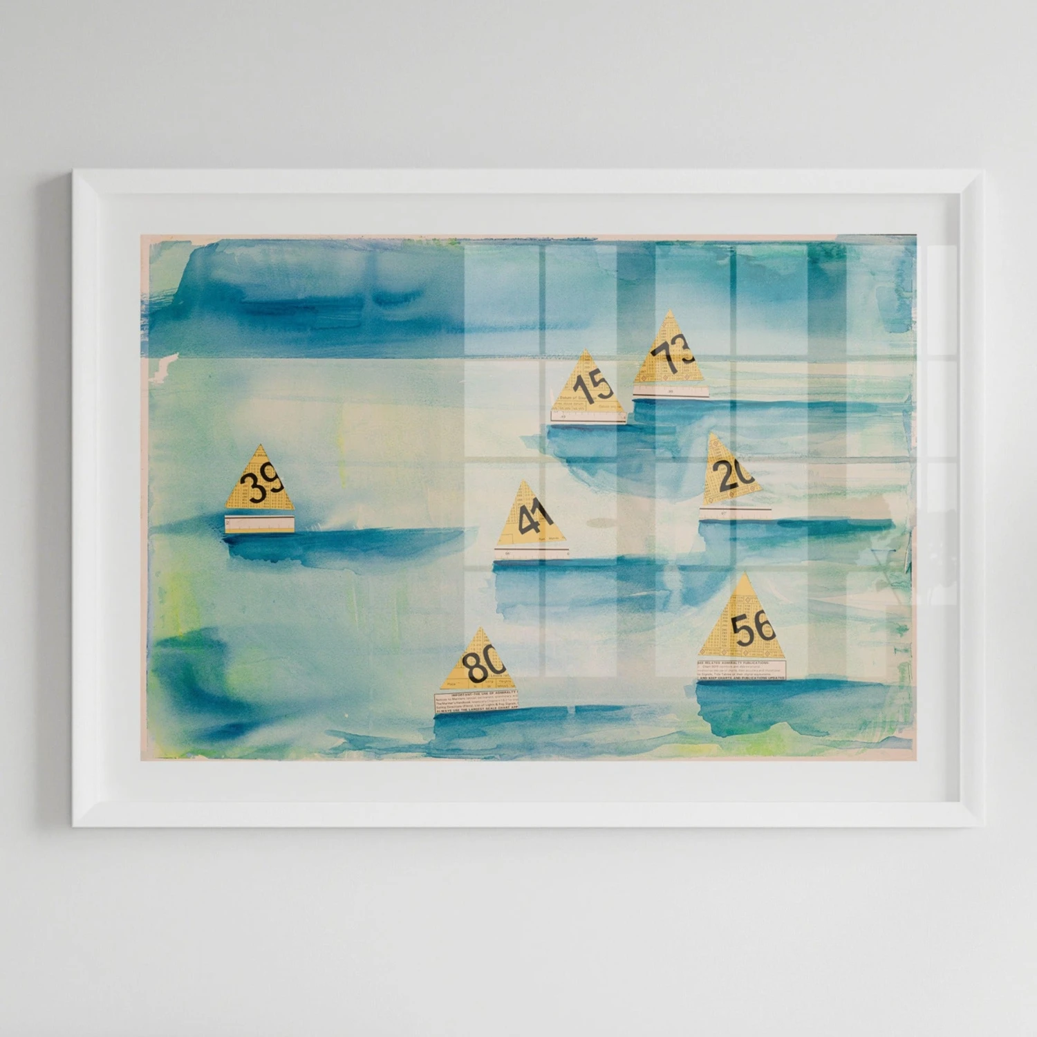 The Regatta Watercolour Print | Modern Coastal Art - Unframed The Regatta Watercolour Print | Modern Coastal Art - Unframed -Beach House Art Regatta