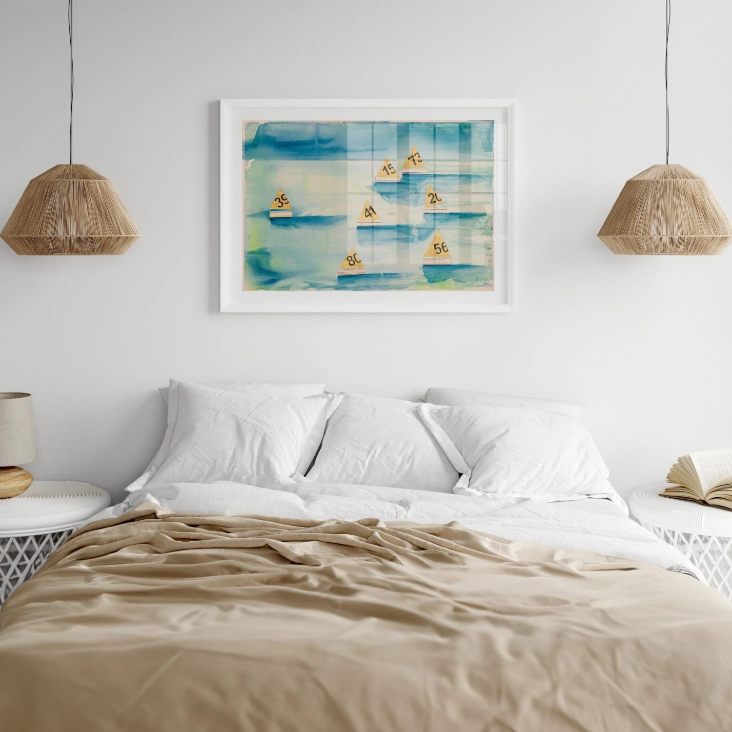 The Regatta Watercolour Print | Modern Coastal Art - Unframed The Regatta Watercolour Print | Modern Coastal Art - Unframed -Beach House Art Regattaext scaled