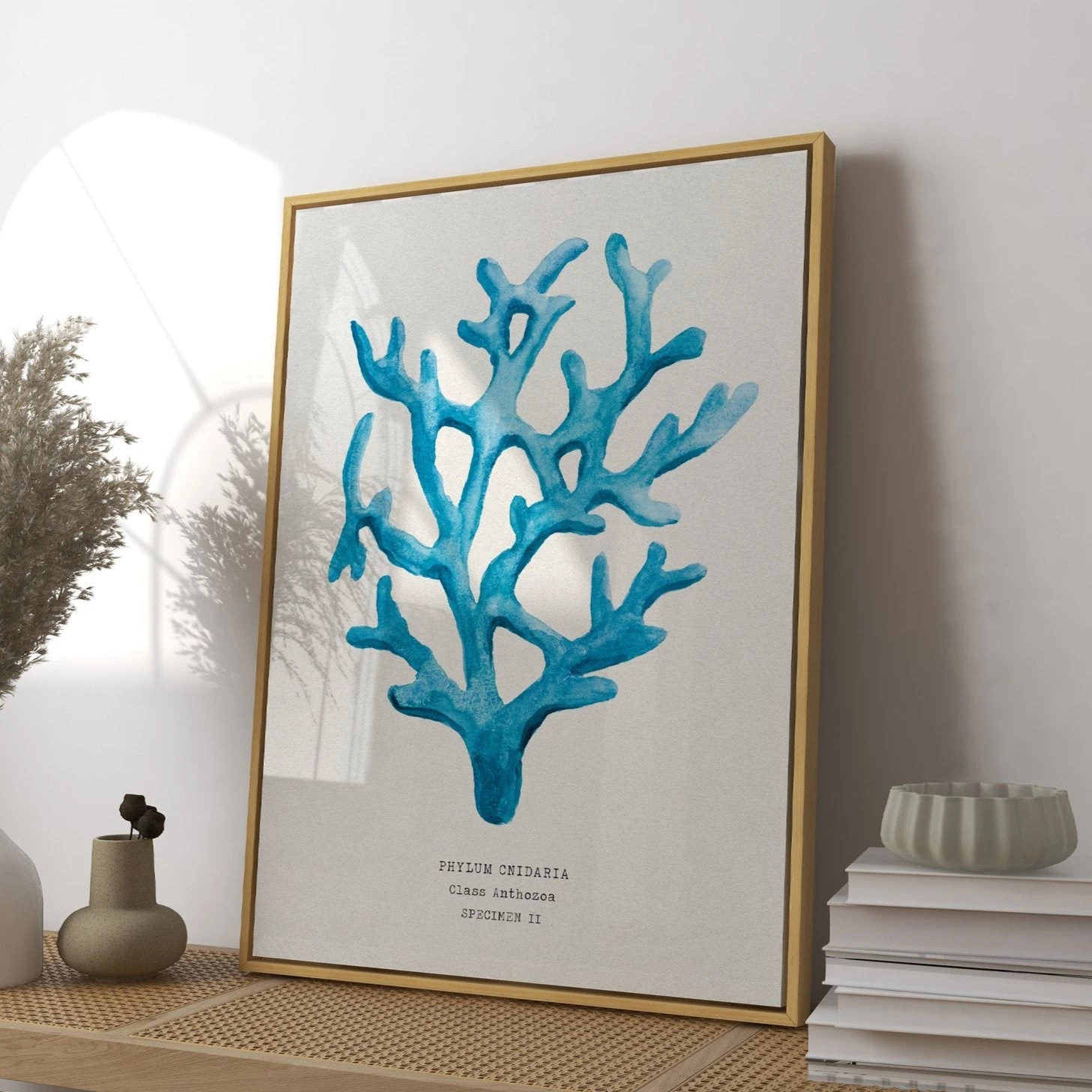 Coral Wall Art | Sea Blue Coral Painting | Specimen 2 - Unframed Coral Wall Art | Sea Blue Coral Painting | Specimen 2 - Unframed -Beach House Art S2New 95cf2c0b da17 4893 9b88 b7e810f7fb9a